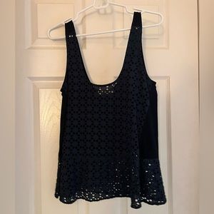 Sam & Lavi, navy blue and black tank top, size small